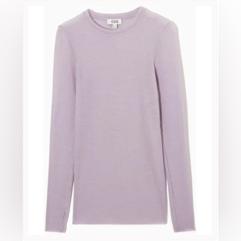 COS CREW-NECK MERINO WOOL TOP